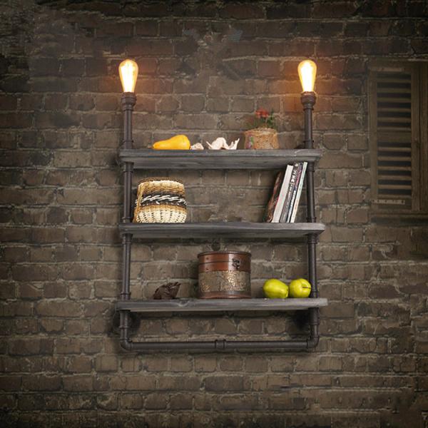 Rustic industrial wall lamp study store shop restaurant cafe light antique wall light （WH-VR-26)