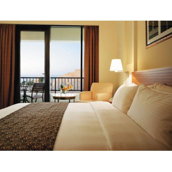 Modern King Size Bedroom Hotel Furniture Set Luxury In MDF With Cherry Wood Veneer Finish