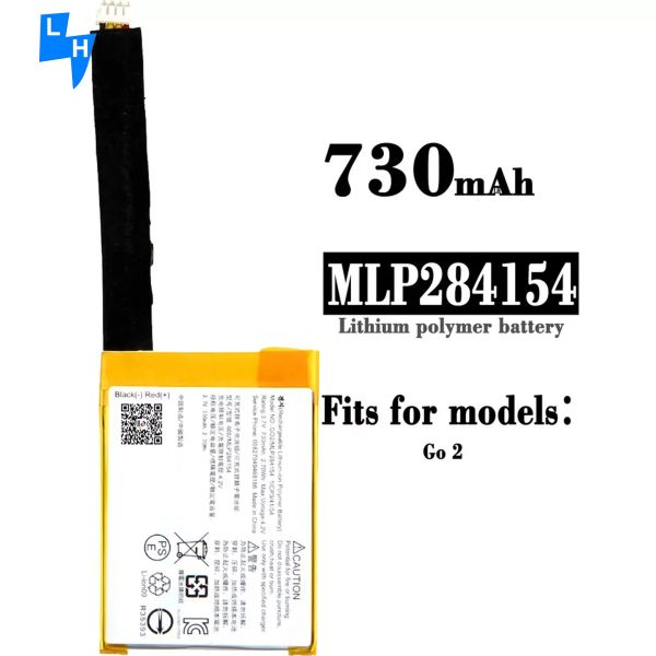 Black Replacement Battery For JBL GO2 730mAh Li-ion Polymer Battery 3.7V Rechargeable