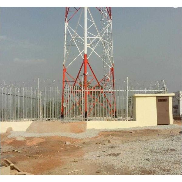 Steel Galvanized 1.5m Height Tower Fencing With Angle Pale