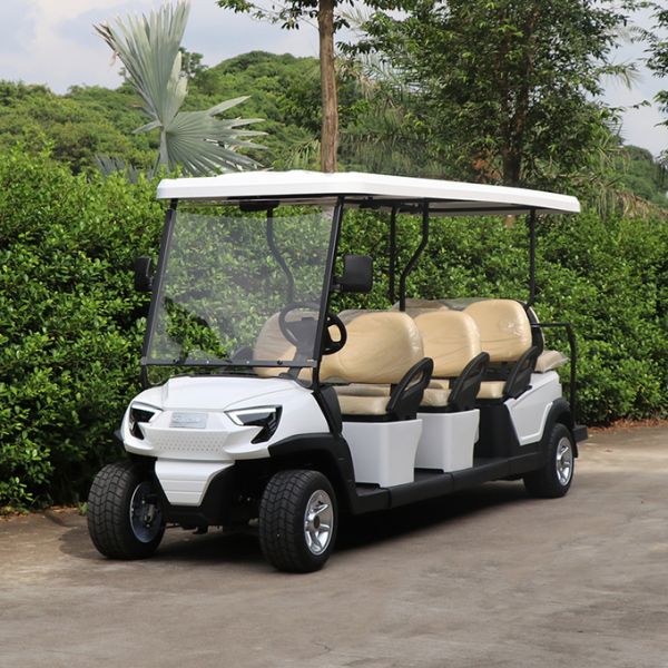 Safe & Comfortable Electric Golf Cart 6 Seats & 2 Rear for 8 Passengers High Speed Long Range