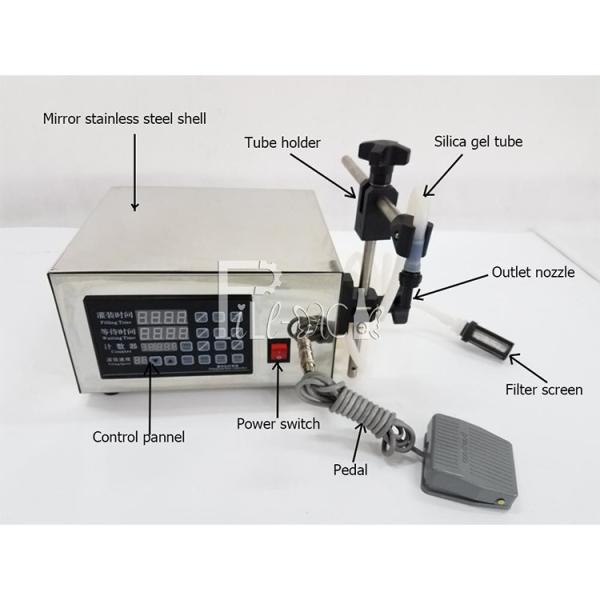 2Heads Semi Automatic Water Filling Machine Electric Digital Control Pump Liquid Bottle