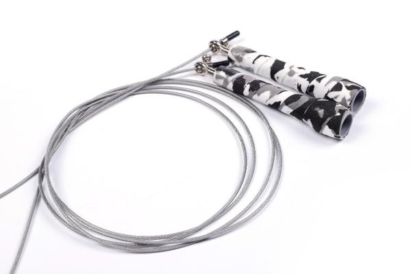 High Quality Fitness Workout Weighted Handle Pvc Coated Steel Wire Adjustable Speed Skipping Rope Jump Rope
