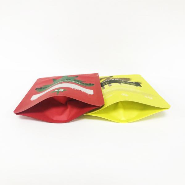 Custom Canabis Packaging Bag For 1g CBD Flower With Laminated Materials
