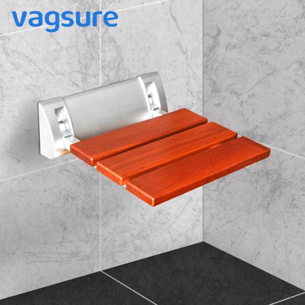 Anti Slip Wall Mounted Shower Seat Non Barrier With Reinforced Aluminum Alloy Bracket