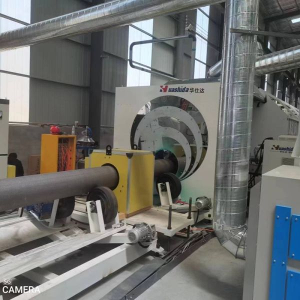 Steel Pipe 3LPE Coating Line For Oil Gas Pipeline Using Epoxy Powder PE Adhesive