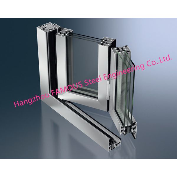 Exterior Aluminum Folding Door Double Glazing Thermal Break Standard Metal Frame Bi Folding Doors