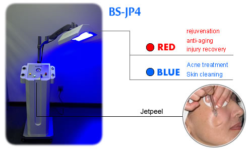 Jet peel beauty system. Water Oxygen Skin Rejuvenation with PDT