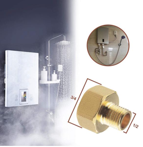 3/4*1/2 Inch BSP Thread Brass Compression Fitting For Air / Water