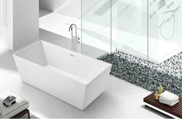 PMMA Acrylic Free Standing Bathtub Simple Bath SP1873 Pure Sanitary Grade