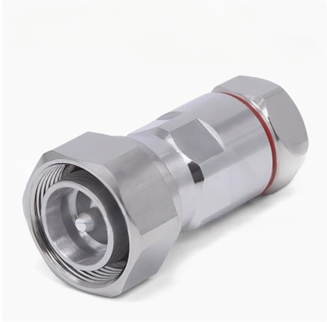 Male 4.3-10 RF Connector Clamp Type Cable Coax Connector 50 Ohm For 1/2 Super-flexible Cables