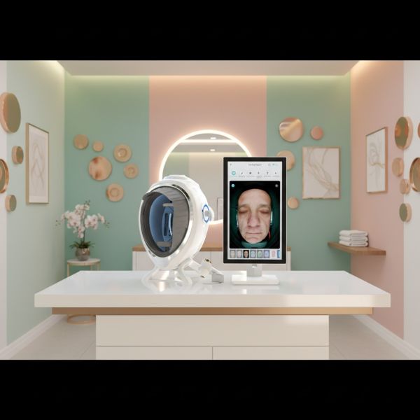 Free Logo & Color Customized AI Skin Analyzer with US Plug for Face Inflammatory Hyperpigmentation Analysis