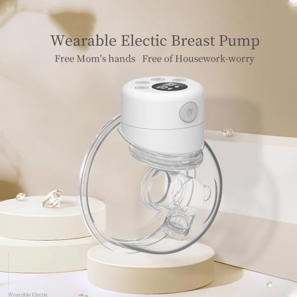 Electric Wearable Breast Pump Set On The Go Hands Free Pump With Suction Function