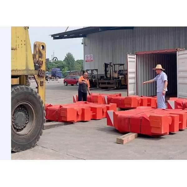 TS16949 Shot Blast Gray Iron 10000kg Crane Counterweight