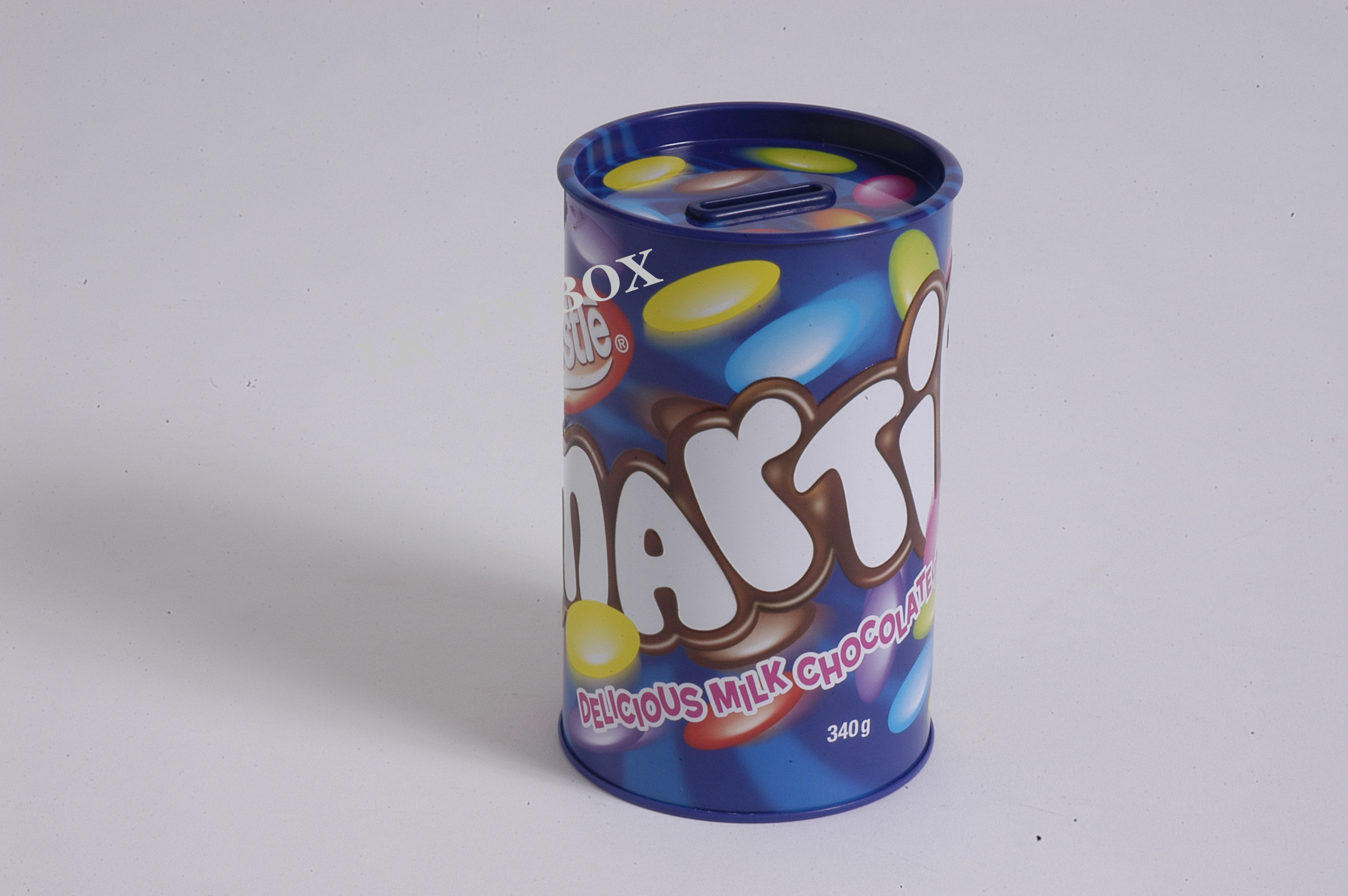 Round Wine Tin Box For Gift Promotion , Metal Cans With Lids FDA SGS LFGB
