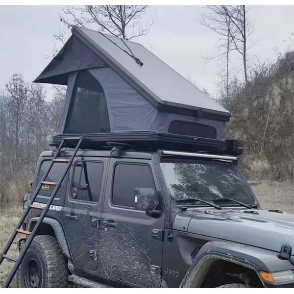 OEM 4x4 Waterproof Aluminium Hard Shell Roof Tent 4-Person Outdoor Camping Tent Triangle Top Made Oxford Fabric for Vehicles