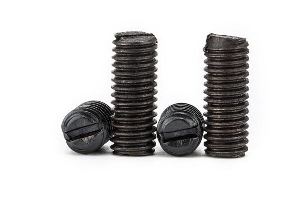 Headless Alloy Steel Metal Set Screws Slotted Drive Flat Point DIN24766