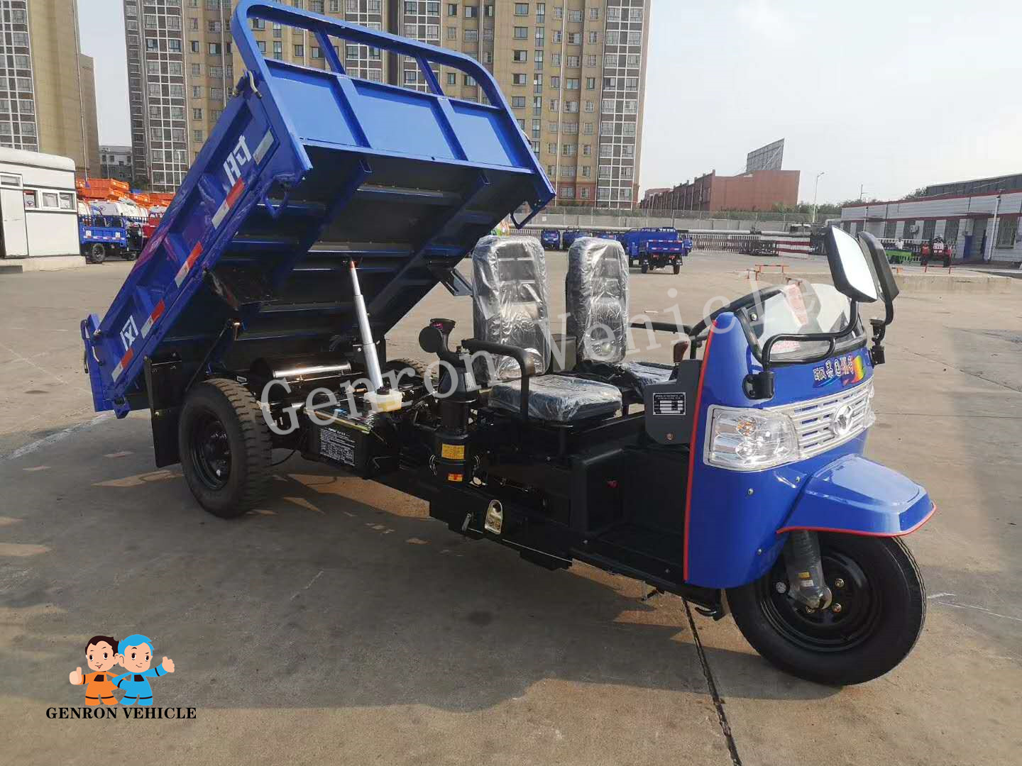 трицикл 350W емкости загрузки 2000kg стальной дизельный