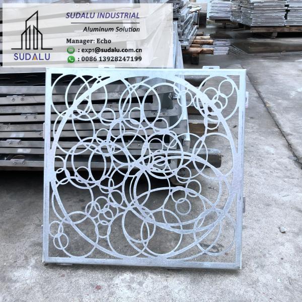 SUDALU Aluminum Perforated Decorative Panel Customized Pattern Aluminum Laser Cutting Panel