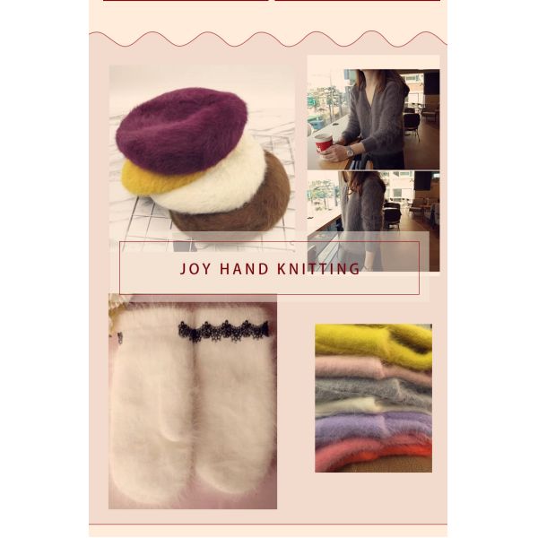 Волосы вязать пряжи кашемира норки Ангора мягкие длинные