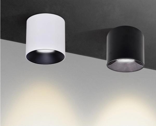 Simple White Black Kitchen bathroom Bedroom corridor Spot Light COB Surface Mounted LED Downlight 10W 14W 20W 24W