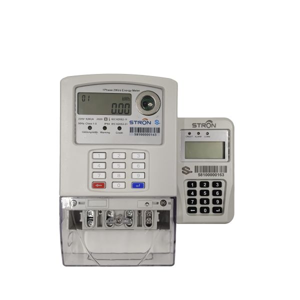 キーパッドの単一フェーズの前払いされた電気のメートルを裂きなさい