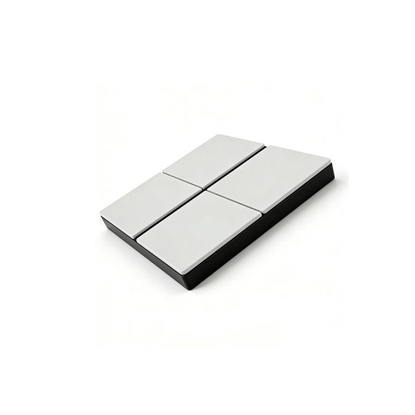 C2E616201_WE_C1 Cuadro H Series KNX 4-Gang Push Button Smart Panel Multiple Color Options