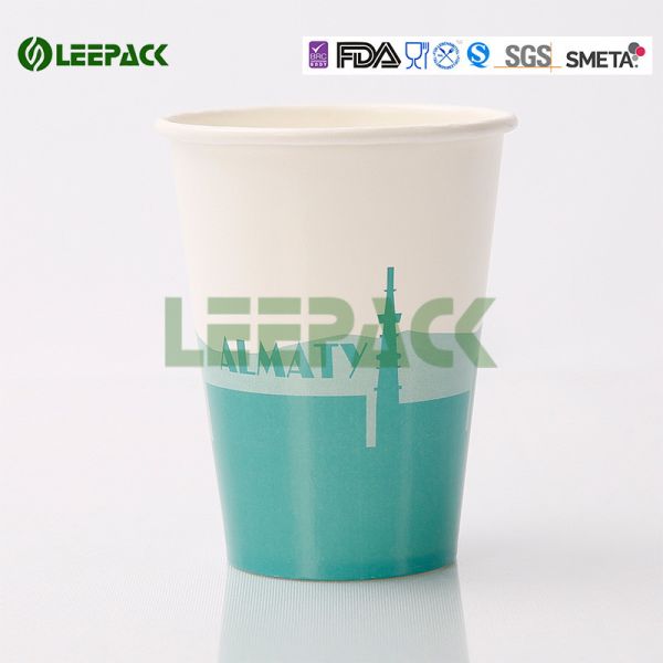 Large / Medium Size Cold Paper Cups , Double PE Coated disposable cold drink cups with lids
