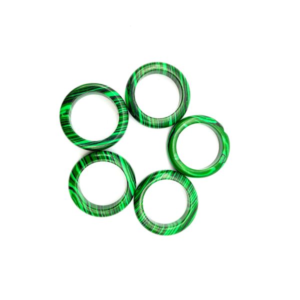 Natural Design Jade Ring Gemstone Agate Green Aventurine Turquoise Topaz Jade PORTABLE Rings Etc Theme Feng Shui