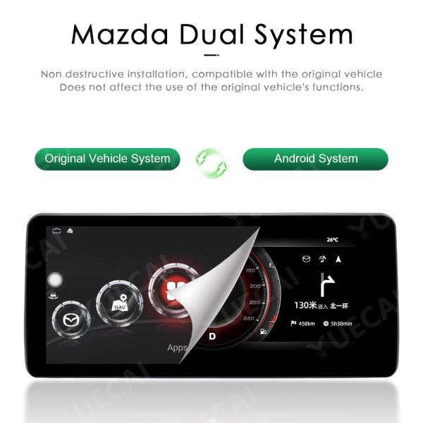 10.25 polegadas Mazda CX-5 Cars Head Unit Para 2016-2022 Sistema Original Sistema Android CarPlay