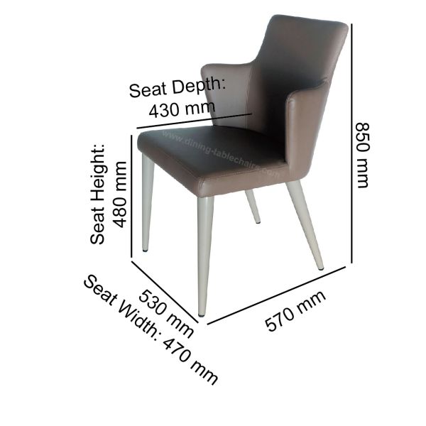 Обитый полиуретан ПУ обедающ стул отдыха стула гостиной стула