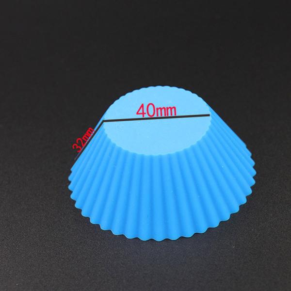 ROHS Odorless Silicone Muffin Cups , Reusable Silicone Cupcake Cases