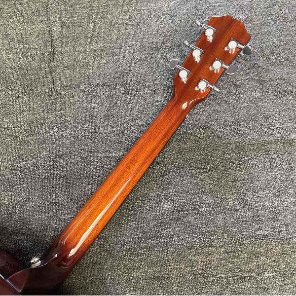 Custom 43 Inch KOA Wood Jumbo Acoustic Guitar with BB Band Electronic