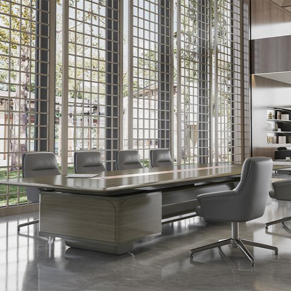Cold Roll Steel Plate Leg Material Office Desk and Chair Combination with KD Structure Simple Modern Office Furniture