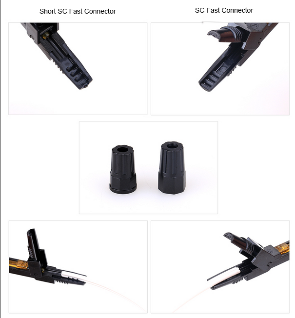 Fiber Optic Fast Conector FTTH Products SCPC Connector For Drop Cable 2.0mm