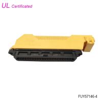 O conector fêmea do Pin IDC do Centronics 64 com L dá forma à tampa plástica