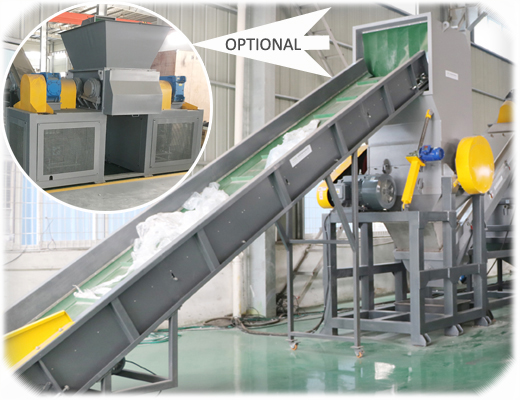 Отходы из пластмасс PE PP мешки Фильмы Рециклинговая стиральная линия