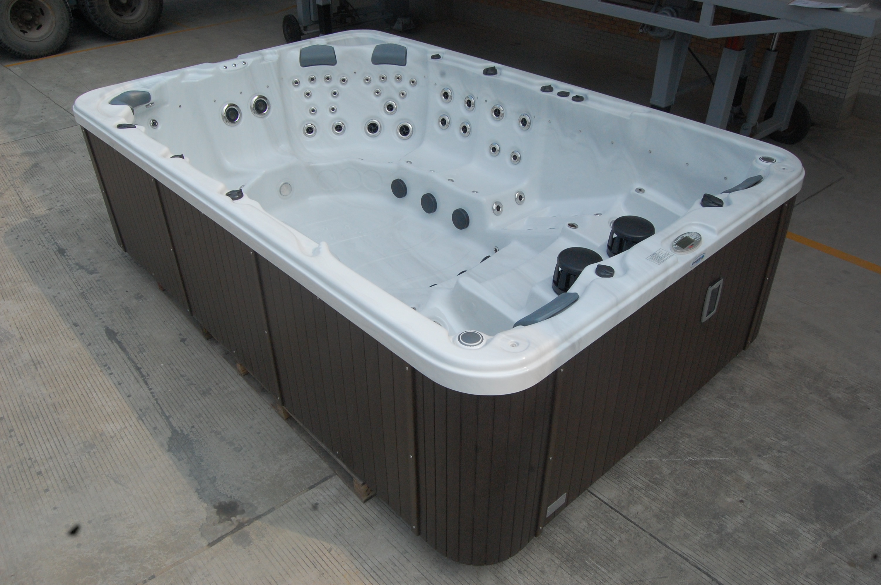 European design outdoor swim whirlpool massage bathtub SW-35A 3500*2250*1070mm