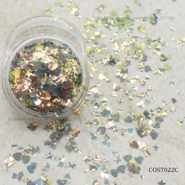 3mm White Loose Reflective Chunky Eye Glitter Bulk For Nails Lip