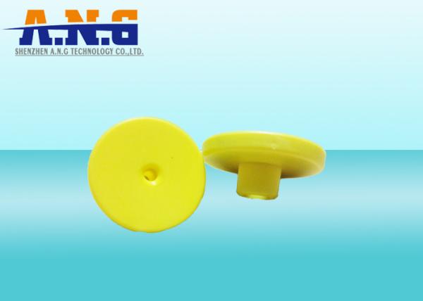 125KHz EM4305 TPU RFID Passive Rfid Animal Tags For Cattle Sheep , Dia 30mm