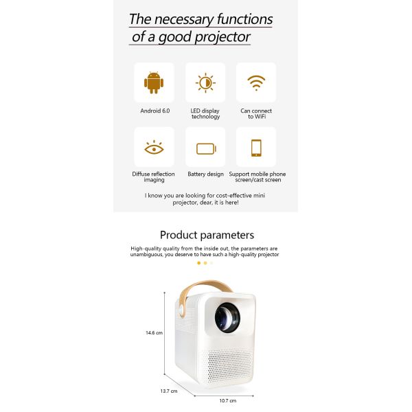 мини портативные репроекторы 0.95kg