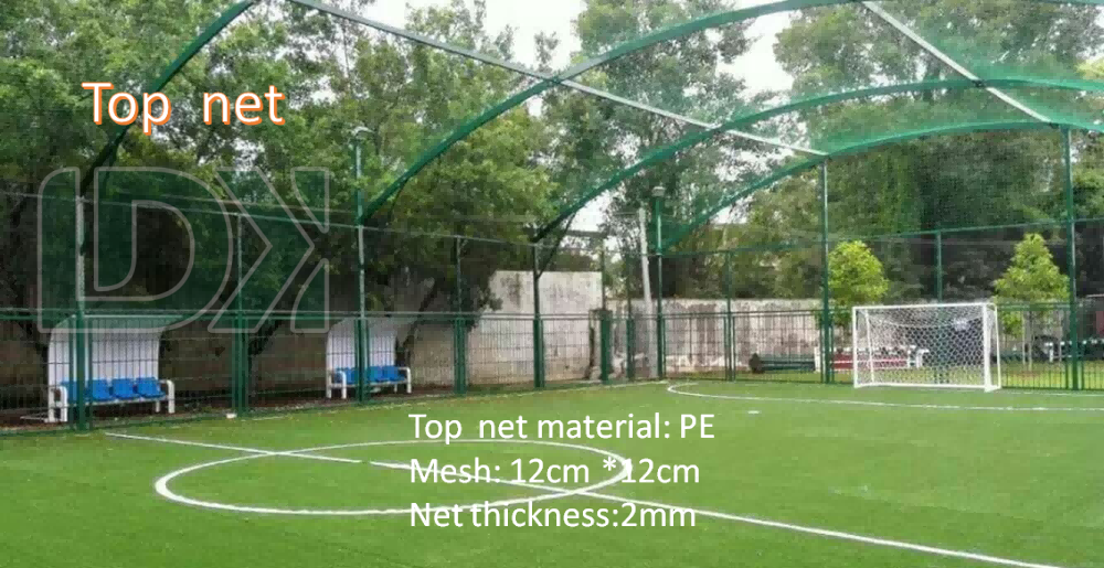 Customized Soccer Cage Net Football Pitch Panna Anti Corrosion