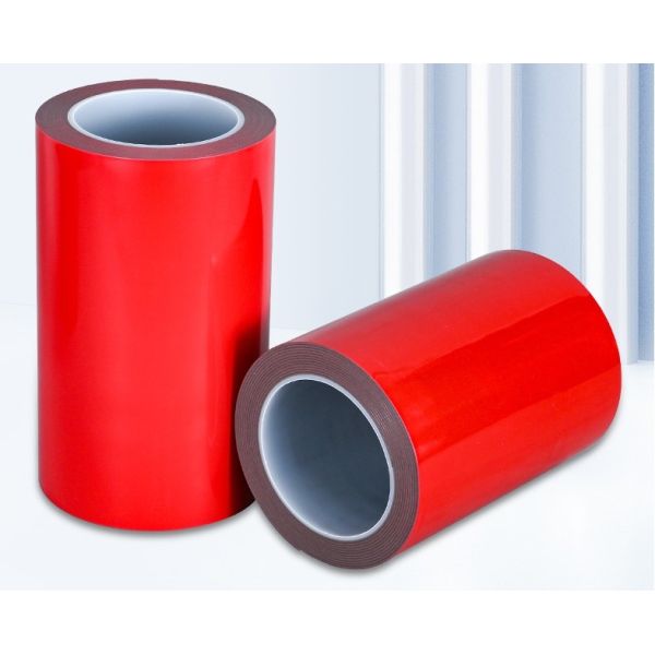 Heat-Resistant Red Film Gray Acrylic Double-Sided Adhesive Waterproofing