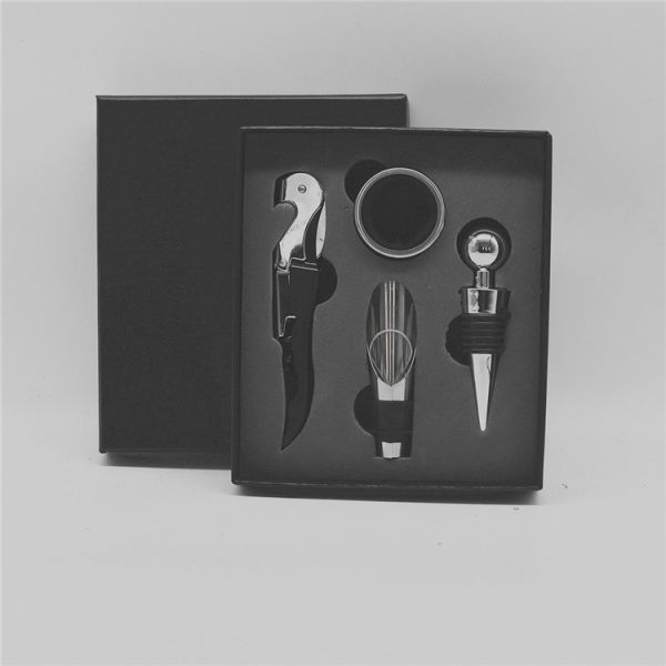 Stainless Steel Red Seahorse Knife Gift Box Bar Tools Type Corkscrew Wine Opener Set