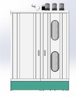 Máquina de vidro de lavagem de secagem vertical para o baixo processamento do vidro de E