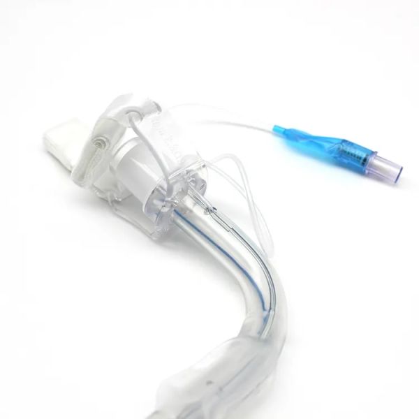 CE ISO Reinforced Tracheostomy Tube cuffed And Non Cuff Plain Tracheostomy Tube