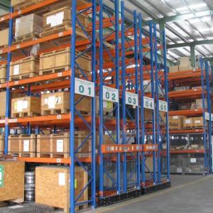 Q235B Heavy Duty Mobile Racking System Storage Shelving For Warehouse