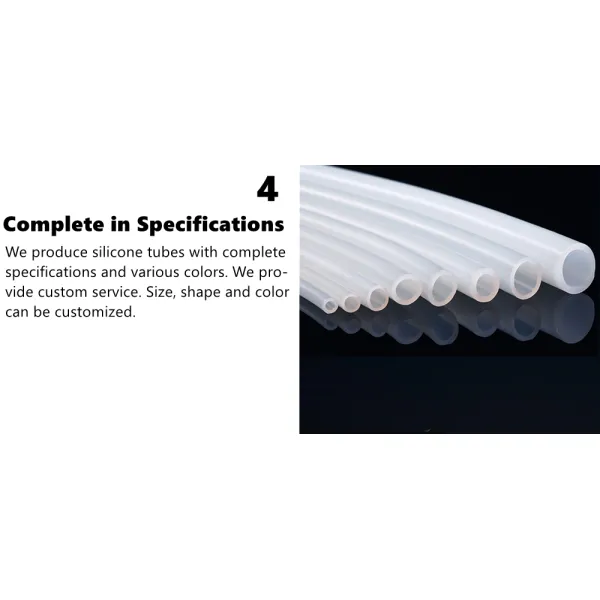 Silicone Tubing High-Temperature Pure Silicone Hose Tube Clear Pipe for Home Brewing Air and Liquid Transfer