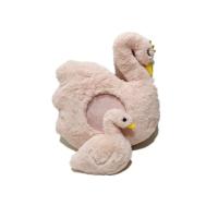 Bichos de pelúcia decorativos da casa do coxim do luxuoso da cisne para crianças