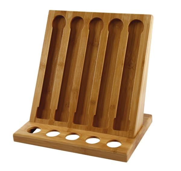 Unbreakable Bamboo Racks And Holders Bamboo Coffee Pod Holder Personalized Design